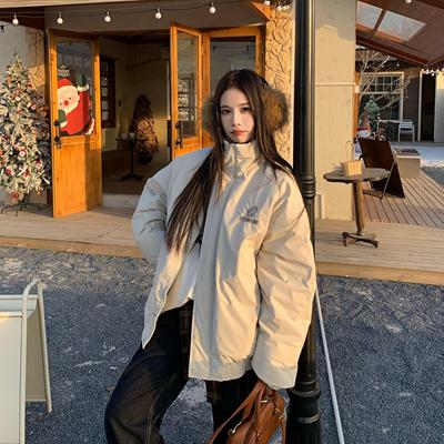 白鸭绒羽绒服3MER立领