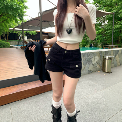 3MER辣妹女团水洗牛仔短裤
