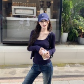 外套女秋季 新款 韩系辣妹短款 3MER哦哦三妹针织吊带开衫 套装 两件套