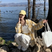 3MER哦哦三妹撞色格纹长袖 复古格子衬衣上衣外套 新款 衬衫 2025春季