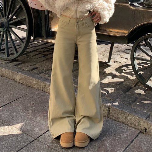 3MER显瘦不贴腿加绒微喇裤