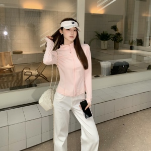 3MER哦哦三妹夏季清凉UPF50+防晒衣女收腰显瘦立领防晒瑜伽服外套