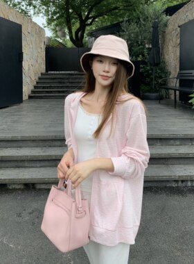 3MER显瘦条纹面膜外套
