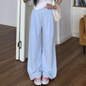 肌理感垂感阔腿休闲裤 3MER哦哦三妹慵懒百搭奶芙山本裤 女夏薄款 子