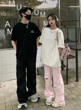 3MER哦哦三妹 索罗娜凉感口袋短袖t恤女2025夏季情侣防晒速干上衣