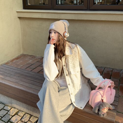 3MER私服香风编制牛仔外套