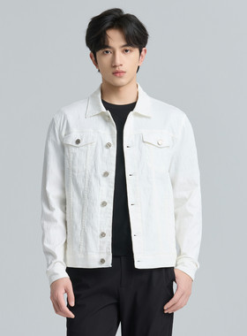【大美丽专享】JEFULEI/吉弗雷春夏新品短款纯色夹克外套