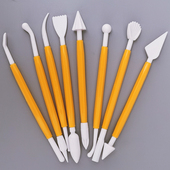 花样馒头包子面食模具8件套雕刻刀防滑雕刻笔翻糖Diy烘焙厨房工具