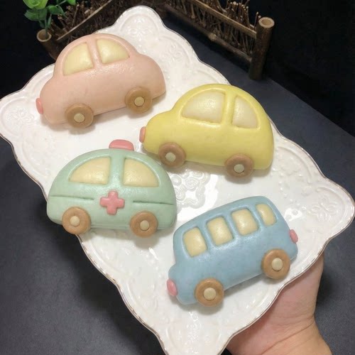 小汽车卡通包子曲奇造型馒头模具