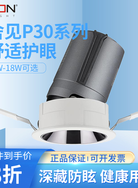 西顿照明SJ-S3075 舍见P30P60系列无主灯RG0蓝光豁免级射灯