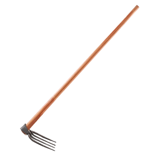 纯手工锻打农具耙子翻土神器松土四齿锄钯搂草挖土种菜翻地钉耙