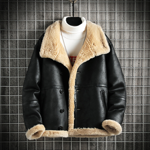 网格挂拍 冬季皮毛一体加绒加厚夹克男外套潮A087-PY331-P245,男装夹克,电商A087