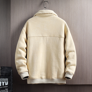 木板挂拍加厚棉衣羊羔毛皮毛一体羊羔绒棉服男A087-A805-P145图片
