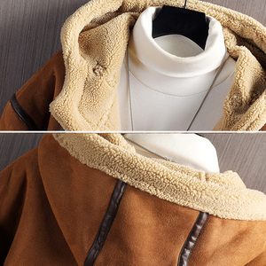 灰墙挂拍 加厚棉衣羊羔毛皮毛一体羊羔绒棉服男A087-A815-P145图片