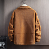 木板挂拍短款羊羔毛男休闲外套棉衣保暖加厚上衣A087-A811-P145，男装棉衣，电商A087