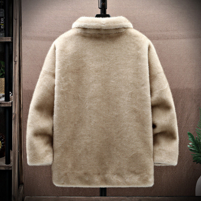 展架挂拍人工皮草环保貂加绒加厚夹克男外套潮A087-PY335-P255,男装夹克,电商A087