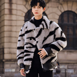 貂绒冬季外套保暖秋冬皮毛一体厚夹克男A087-PM357-P245368，男装夹克，电商A087