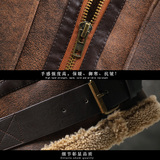 水泥墙挂拍冬季皮毛一体加绒加厚夹克男外套潮A087-PY312-P245，男装夹克，电商A087