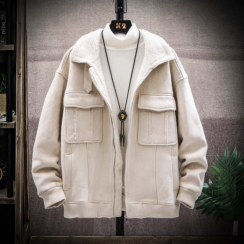 展架挂拍加厚棉衣羊羔毛皮毛一体羊羔绒棉服男A087-A805-P145,男装棉衣,电商A087