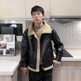 酒店风冬季新款皮毛一体加绒加厚男装外套A087-PY313-P245，女装短外套，电商A087