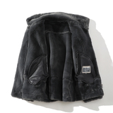 日系白底冬季皮毛一体加绒加厚夹克男外套潮A087-PY330-P245，男装夹克，电商A087