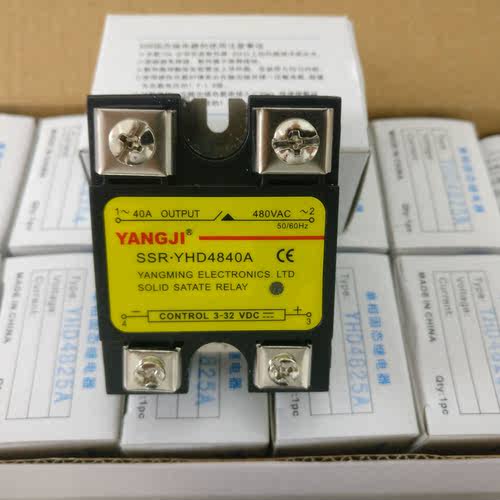 阳继YANGJI 单相交流固态继电器 YHD4840A (负载480V 40A)