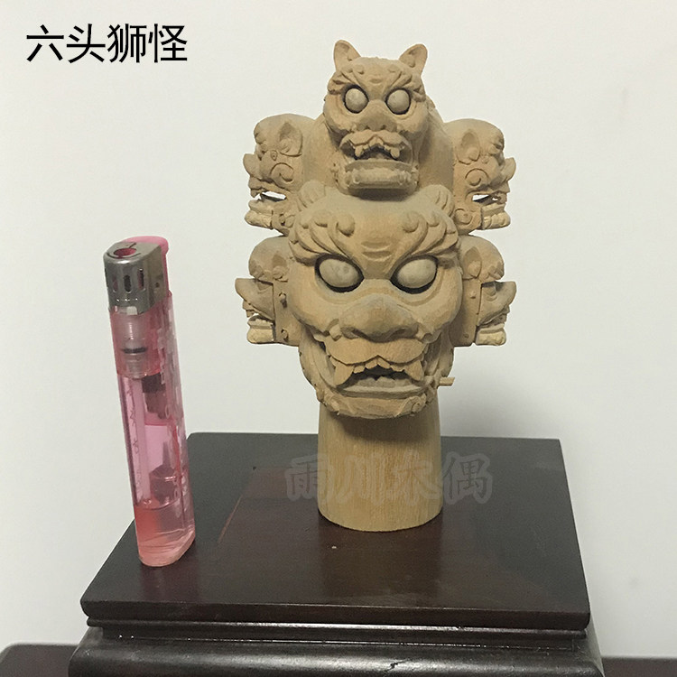 国家非遗漳州木偶头雕刻 布袋戏偶头 樟木偶头