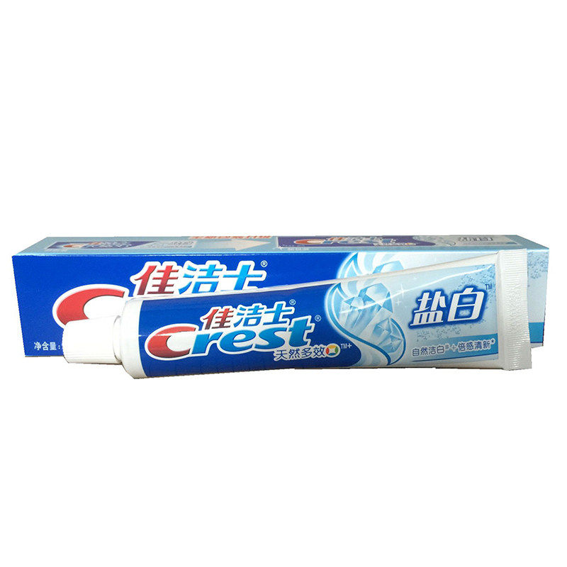 佳洁士 天然多效盐白90g  140g牙膏 清洁口气清新
