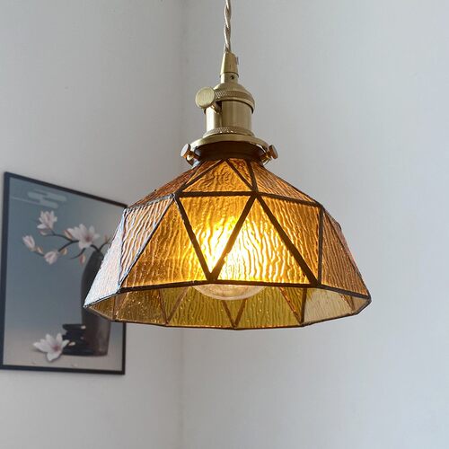 法式全铜床头小吊灯现代简约北欧复古民宿饭店餐厅吧台玄关过道灯