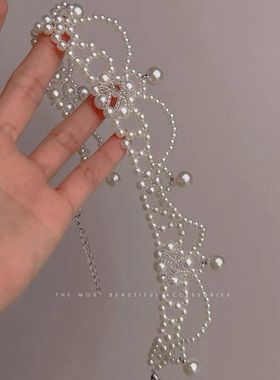 复古宫廷风气质公主珍珠锁骨链choker小众设计高级感项链