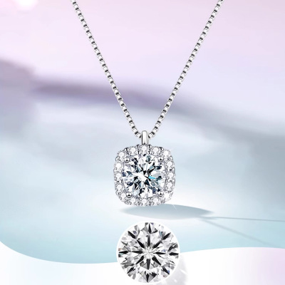 方糖足银项链女款2025新款轻奢小众高级感S999纯银锁骨链生日礼物