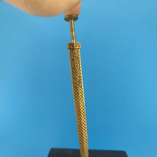 纯黄铜古代名剑越王勾践剑摆件青铜色古剑模型玩具纪念品礼盒礼品