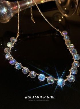 新款新娘结婚纱眉心坠项链两用饰品汉服搭配皇冠礼服盘发拍照配饰