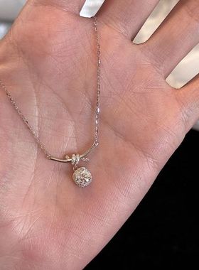 法式优雅简约新款缠绕小方糖项链女轻奢高级精致感百搭气质锁骨链