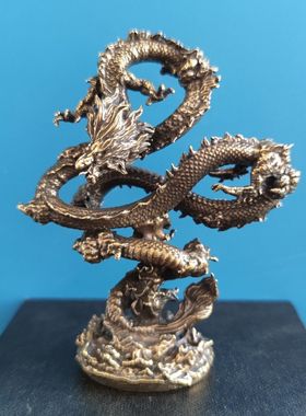 神龙手办纯铜龙摆件招财镇宅高档工艺品家居摆件高端创意精致礼品