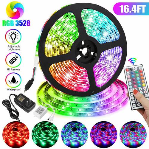 led灯带2835RGB 滴胶防水wifi遥控套装智能变色12v软灯条装饰灯带