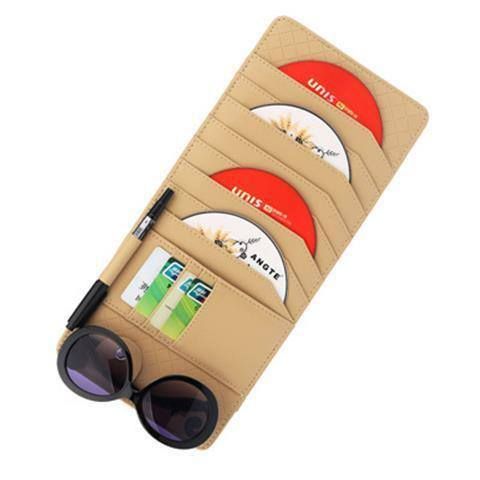 汽车车载cd包小车遮阳板放光盘的套收纳袋装碟片的包碟片夹创意