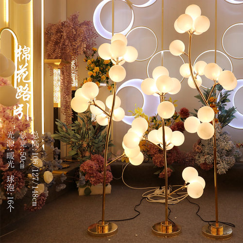 婚庆路引棉花灯发光圆球