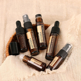 烫金精油瓶滴管香水喷雾分装精华乳液滚珠调配玻璃空瓶适用多特瑞