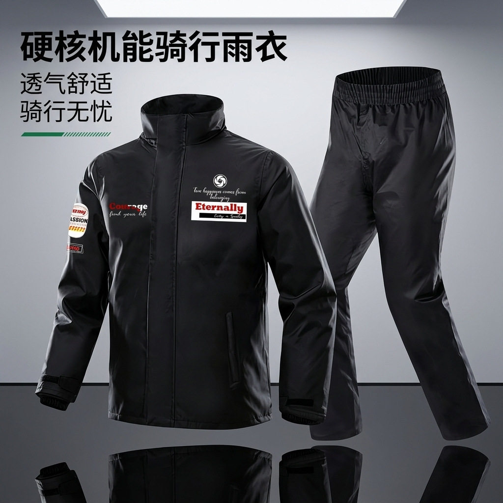 户外雨衣2026新款骑行服套装男女款分体式雨披防风防雨摩托车雨服图片