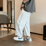 冰丝裤男2021夏季薄款宽松韩版潮流ins九分束脚休闲裤，男装休闲裤，星座308B-2