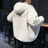 秋季羊羔毛加厚夹克男休闲连帽潮牌情侣外套MY016-P115，男装棉衣，星座308B-2