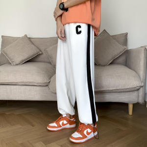 冰丝阔腿裤男夏季薄款直筒宽松美式hiphop裤子高街图片