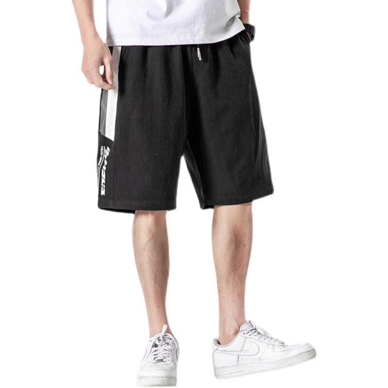 短裤男潮流休闲夏季2021新款潮男五分运动裤宽松韩版裤D,男装休闲裤,星座308B-2