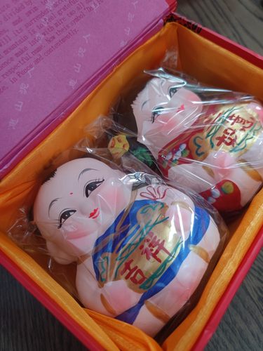 正宗无锡惠山泥人礼品泥娃娃 手工艺品 大吉祥如意摆件送礼盒礼袋