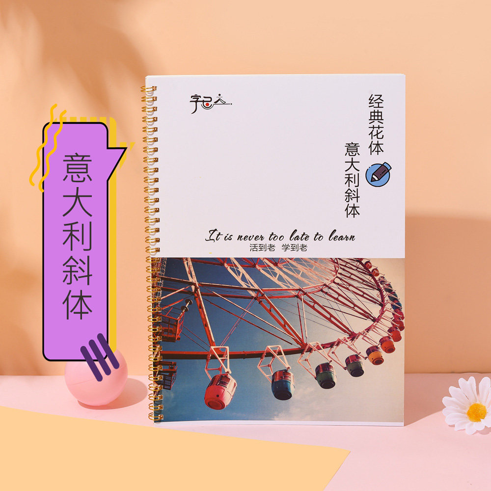 意大利斜体英语花体字帖圆体哥特体钢笔女生手写混合体英文速成