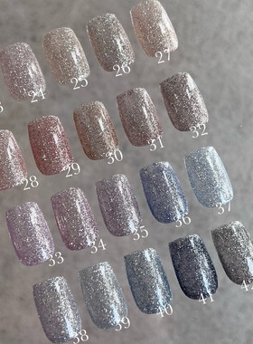 日本enoi碎钻胶 美甲新色甲油胶 F23-F42 Enoi碎钻胶dIamond 套装