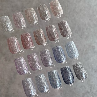 美甲新色甲油胶 套装 F23 Enoi碎钻胶dIamond F42 日本enoi碎钻胶