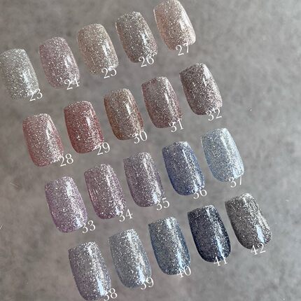 日本enoi碎钻胶 美甲新色甲油胶 F23-F42 Enoi碎钻胶dIamond 套装