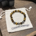 Yellow Tiger Eye Four Beads a